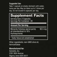 Load image into Gallery viewer, TQ RED Thymoquinone Supplement - 60 Gel Capsules